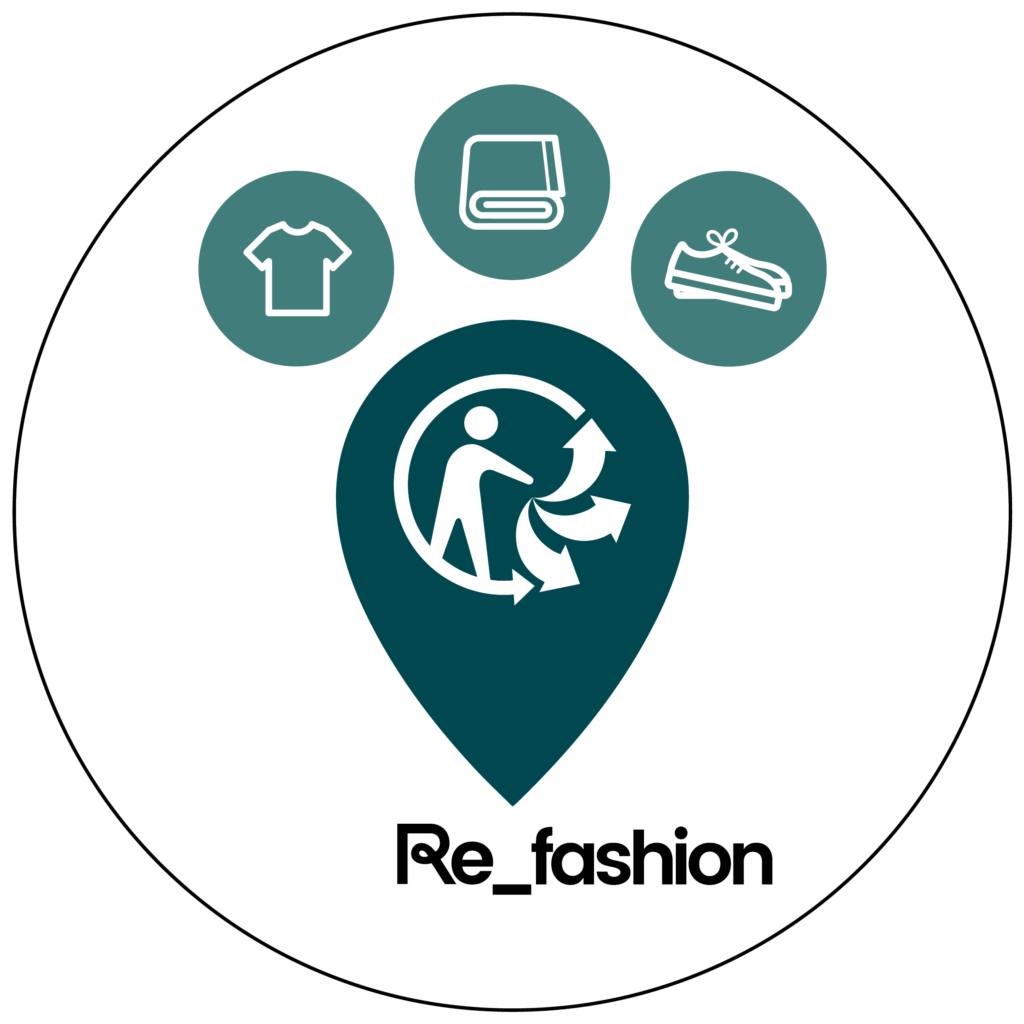 LOGO REPERE FILIERE TEXTILE REFASHION Rond Je découvre et je comprends SMICOTOM 33